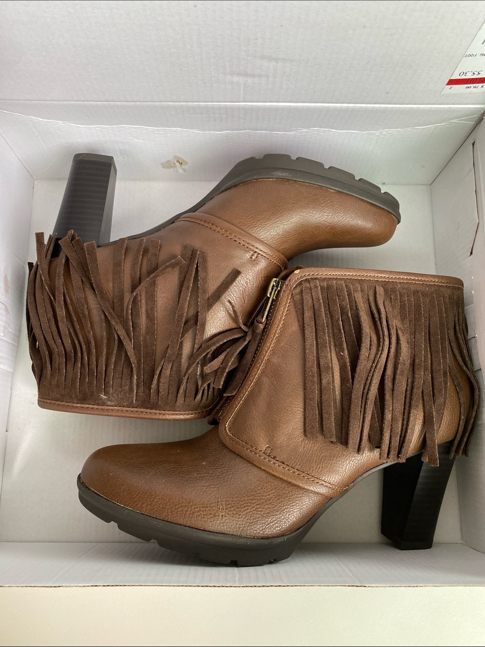NWT American Living Kallee Brown Booties Women’s size 7